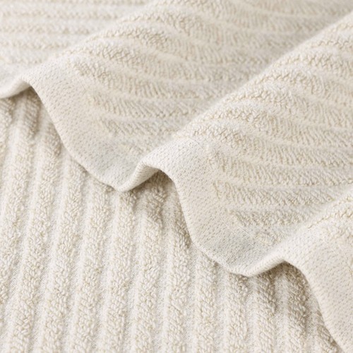 Amelia Viscose Cotton Blend Textured Diagonal Ribbed Bath Sheets, Set of 2 - Picture 24 of 47
