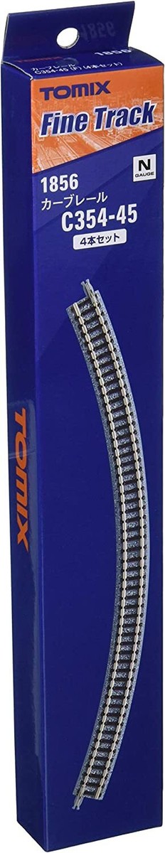 Tomix 1856 354mm Radius 45 Curve Track C354-45F 4 pieces N