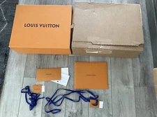 LOUIS VUITTON Huge Orange Gift Box. 26”x20”x7.5”. Comes w/Items As Photo’d. NEW.