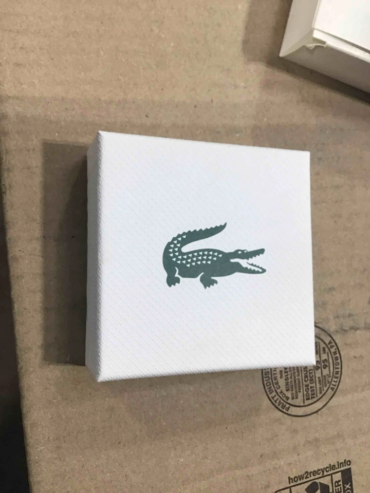 Pendientes de aro Huggie de acero inoxidable Lacoste para hombre Lacoste 2040194 EA-STEIL-M-316L Foto 3 de 3