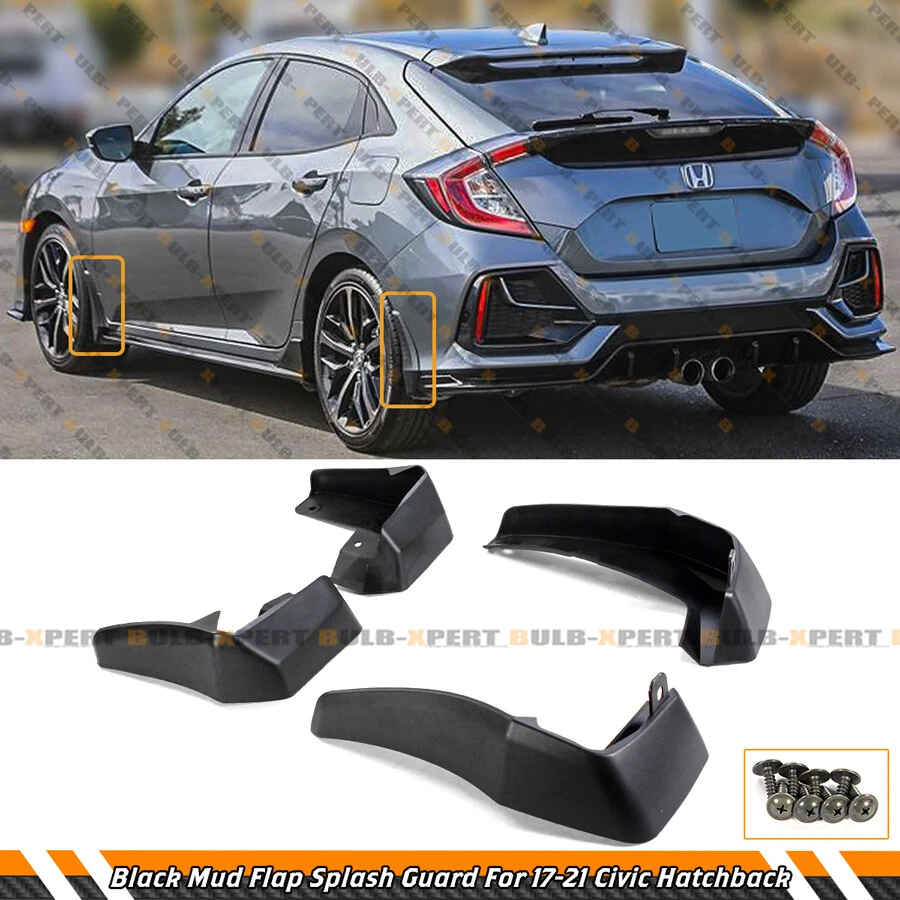 Mud Flaps Splash Guards 4 Piece For 2017 2021 Honda Civic