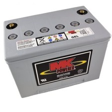 2 Battery's Mk M34sldg 12v 60ah 20 Hr. Rate Deep Cycle Gel Sealed - 2 Units