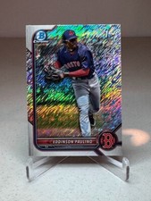 2022 Bowman Chrome Eddinson Paulino Prospect RC Shimmer Refractor Boston Red Sox