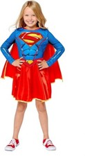Supergirl Sustainable Superhero Fancy Dress Costume Kids Girls Comic Book Day