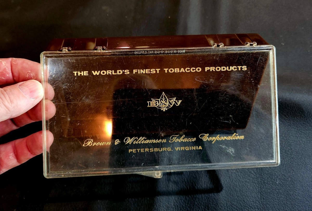 Vintage Brown & Williamson Tobacco Corp Cigarette plastic box. Held 3  packs