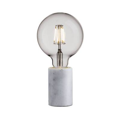 Designer Nordlux Tischlampe SIV Tisch Marmor E27 Tischleuchte weiß 45875001