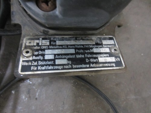 AHK Anhängerkupplung Anhänger Mercedes W201 W 201 oris Abnehmbar original Satz - Bild 2 von 7