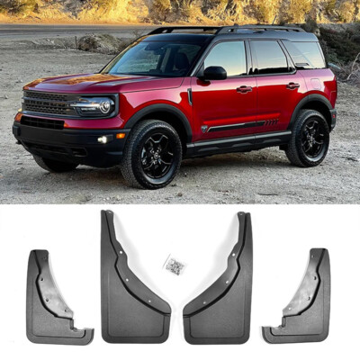 For 21-up Ford Bronco Sport Factory Fitment Front Rear Splash Mud Guards Flaps 