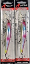 2-Matzuo Zanda Shad Divers Walleye 15-24FT 7/8OZ Wonderbread  WBC