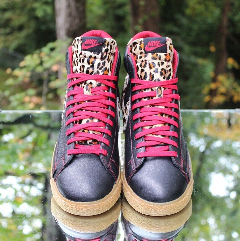 Nike Blazer Mid Safari Pack Leopard Men's Size 12 Black Red Nike Blazer Mid Safari Pack Leopard Men's Size 12 Black Red