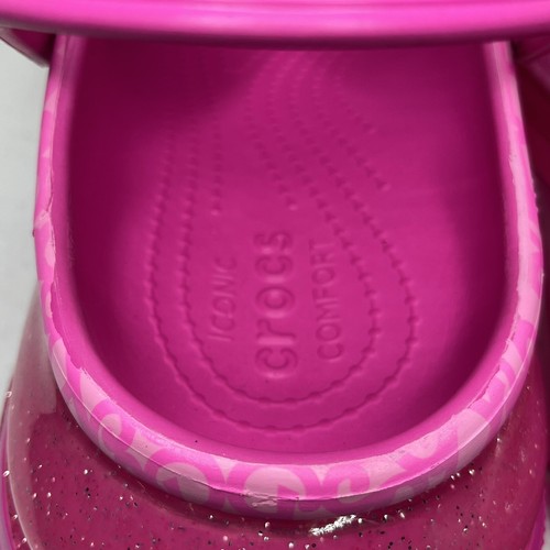 Zoccoli Crocs Mega Crush Barbie film rosa glitter plateau tacco uomo 13 - Foto 8 di 13