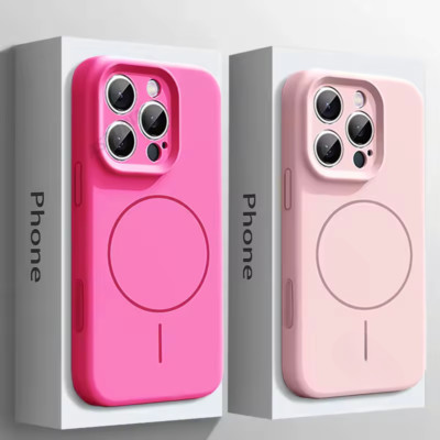MagSafe Hülle für iPhone 11 12 13 14 15 16 17 Pro Max Plus Silikon Case