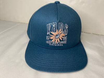 Rare Vans Off The Wall 1966 Teal Cotton Snap Back Baseball Cap RN96277 CA30516