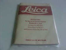 Leica M1-2-3-4 instruction book NEW      box 104B 