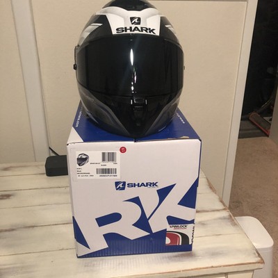 Shark Spartan GT Elgen KAW Black Anthracite White - Size Large - (2) visors  | eBay