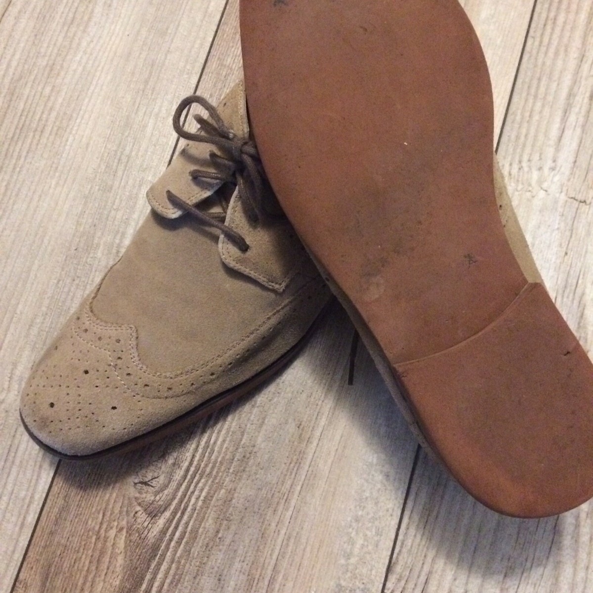Stacy Adams Mens Shoes 24723-269 Suede Lace Up Oxford Wing Tip Tan Sz 11 M Stacy Adams Mens Suede Wing Tip Oxford Dress Shoes Leather  main image 2