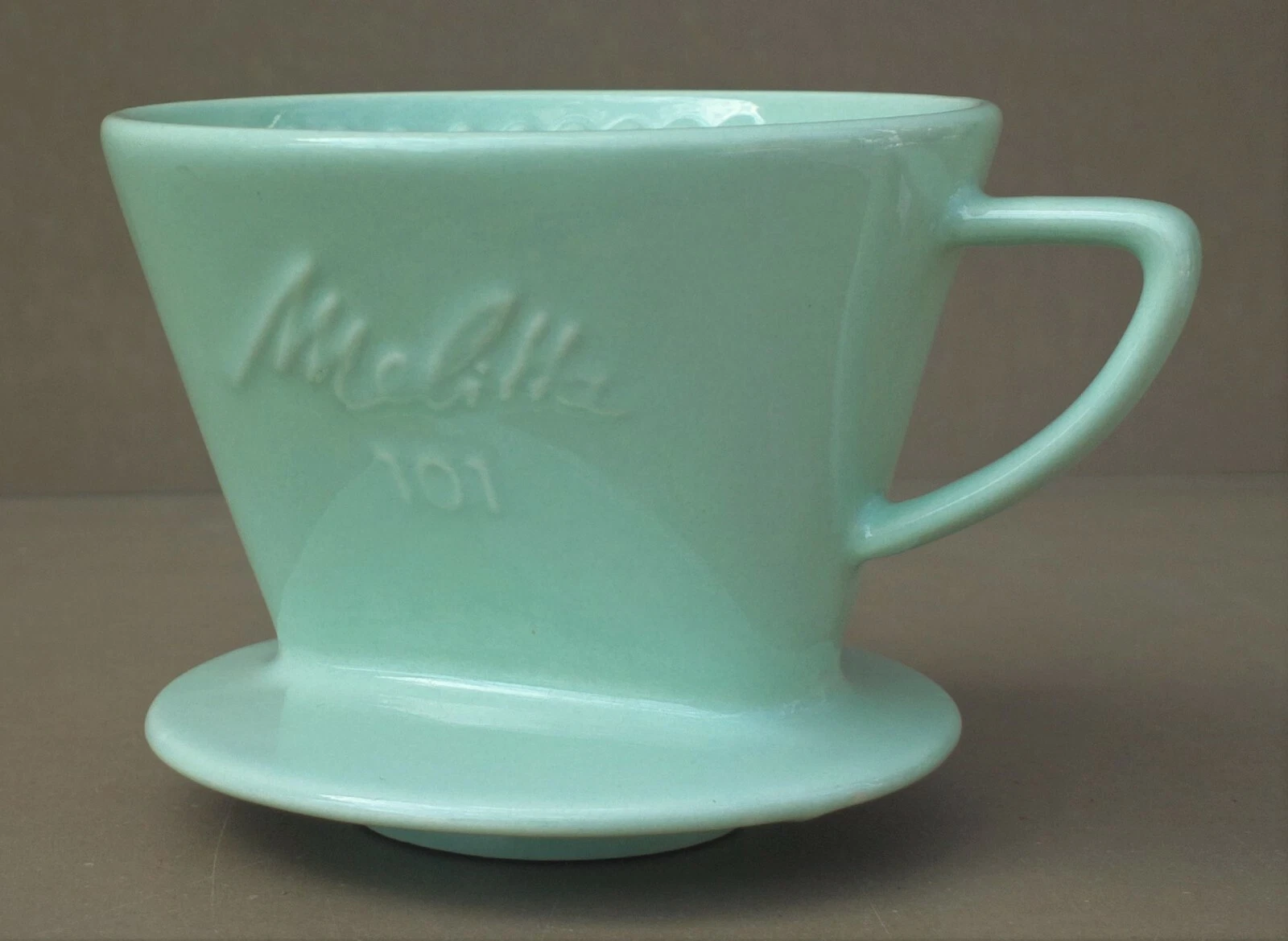 MELITTA Porcelain Filter Holder GREEN 101 3 Hole Decor Kitchen Coffee Maker