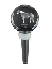 Haflinger Poulin - Bouchon En Cristal Avec Cheval, Vin Unique