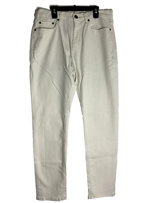 Goodthreads Men's Athletic-Fit Comfort Stretch Jean,White Size 31WX30L
