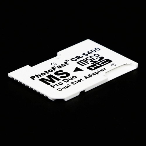 For Sony PSP MicroSDHC to Memory Stick MS Pro Duo Card Adapter, Double TF slot - Picture 2 of 6