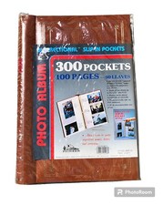 Pioneer Sewn Leather Bonded Brown Photo Album 300 POCKETS 100 Pages 50 Leaves