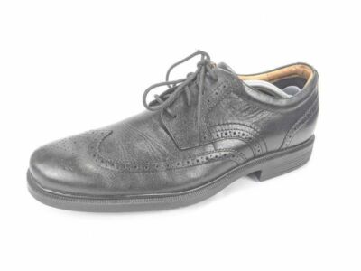 Rockport Mens Dressports Luxe Oxford Shoes Black Wingtip Slip Resistant 12  M