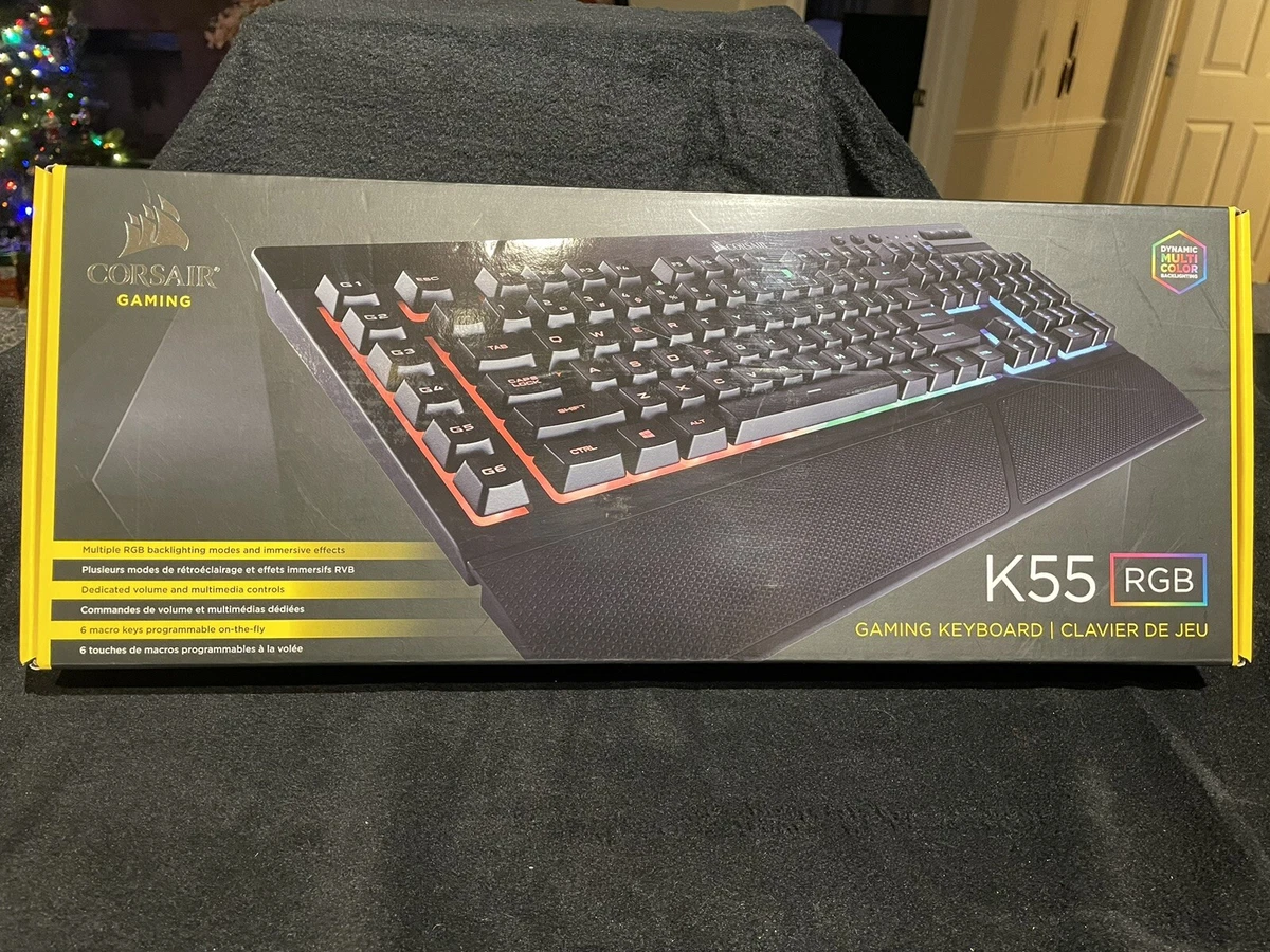 CORSAIR - K55 RGB Wired Gaming Keyboard