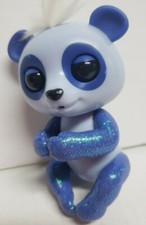 Fingerling Purple Glitter Panda White Hair, WowWee USED 2017 Tested Working