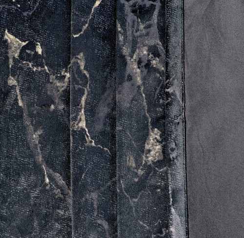 Juego de cama edredón acolchado de lujo con estampado de mármol de 3 piezas, cortinas - Imagen 27 de 67