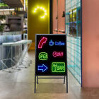 Led Message Writing Board Illuminated Erasable Lighted Chalkboard Menu Sign New