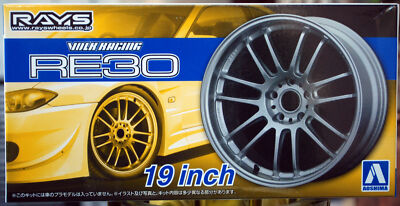 Aoshima 053812 Felgen Rays Volk Racing RE 30 19 Zoll inkl. Reifen 1:24 #48