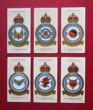 PLAYERS 6 VINTAGE 1937&nbsp;CIGARETTE CARDS&nbsp; R.A.F.  BADGES  1-2-3-4-5-6  NO MOTTO