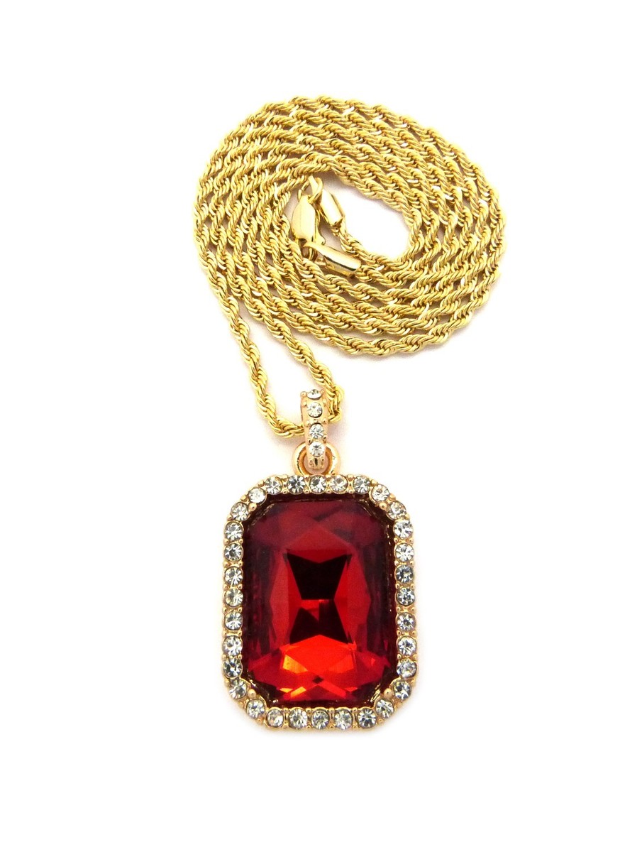 【2plan】24SS★ [LAN ARCHIVE] Rubid Stone Necklace s-l1200.jpg