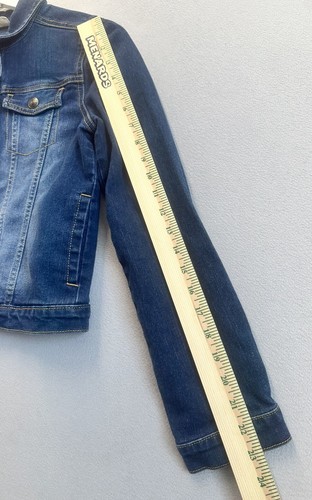 Crazy 8 Denim Jacket with Pockets Girl’s Size XL 14 - Picture 7 of 8