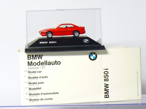 Herpa BMW 850i serie 8 cupé serie 8 deportivo 1:87 / H0 embalaje original - Imagen 2 de 6