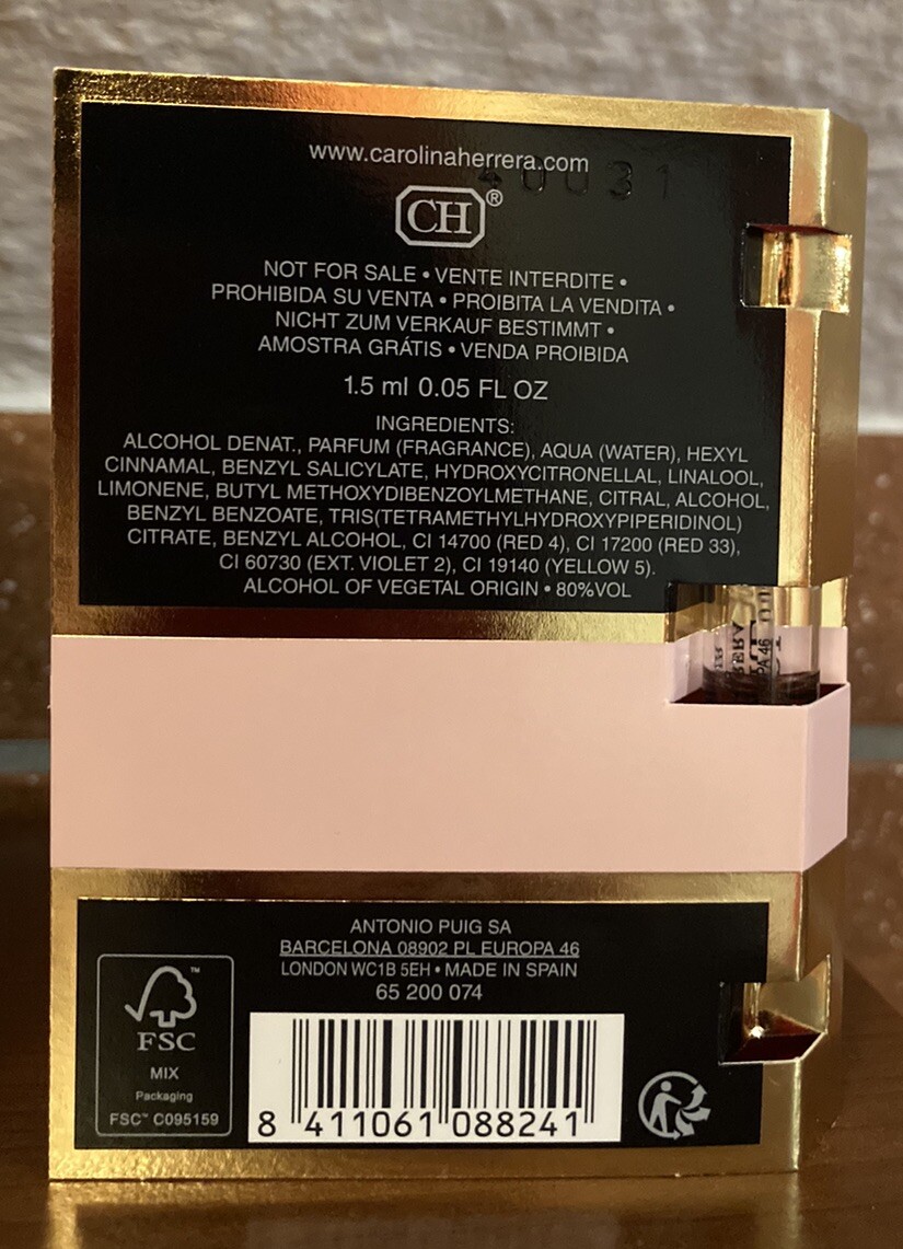 CAROLINA HERRERA GOOD GIRL BLUSH Eau de Parfum ELIXIR Probe 1,5 ml