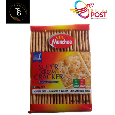 Munchee SUPER CREAM CRACKER 490g Biscuits Ceylon Healthy High Quality Sugar free