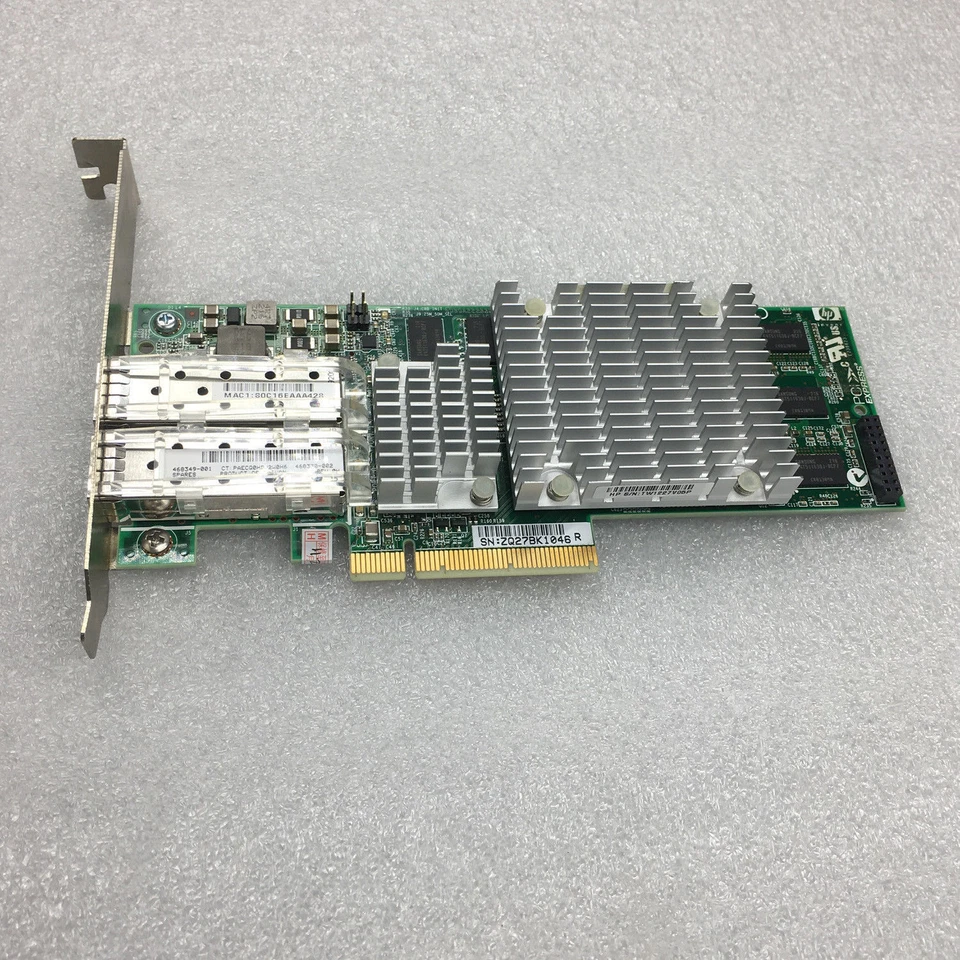 HP NC522SFP Dual Port 8lane PCI-e 10GbE 468332-b21 468349-001 Server Adapter - Image 4 of 4