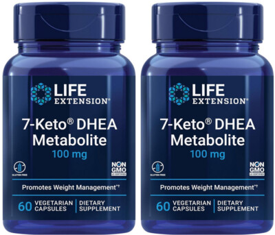 7 KETO D H E A METABOLITE FAT BURNING WEIGHT MANAGEMENT 120 Caps LIFE EXTENSION