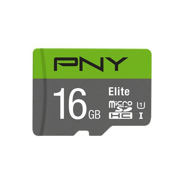 3733983 PNY 16GB PNY MICROSD ELITE 100MB/S C10 U1 + SD ADAP.