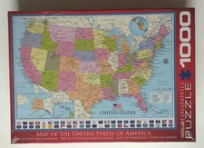 EuroGraphics Map of The United States Jigsaw Puzzle 1000 Piece 
