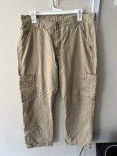 Men's Wrangler Cargo Lined Pants Size 34x32 NLN7