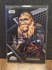 2022 TOPPS CHROME BLACK STAR WARS Chewbacca REFRACTOR /199