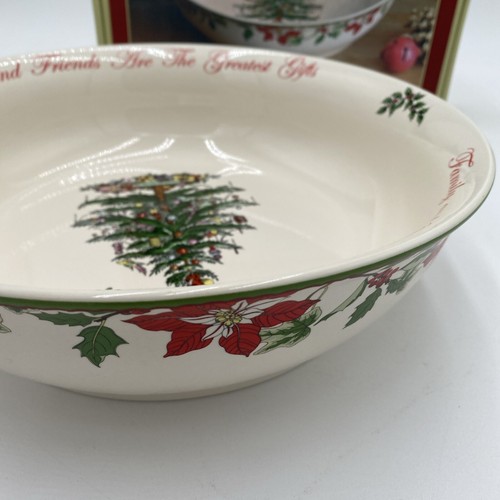 Spode Christmas Tree 2014 Annual Ltd Edition Large Serving Bowl 10" New in Box - Picture 7 of 11
