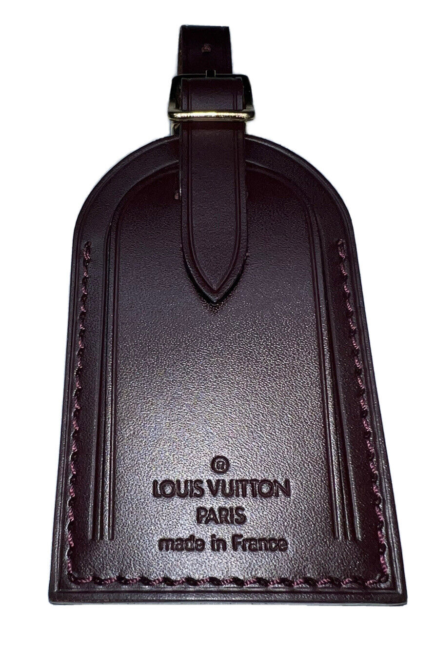 Louis Vuitton Luggage Tag Cognac- Calfskin Leather Large LN🇫🇷