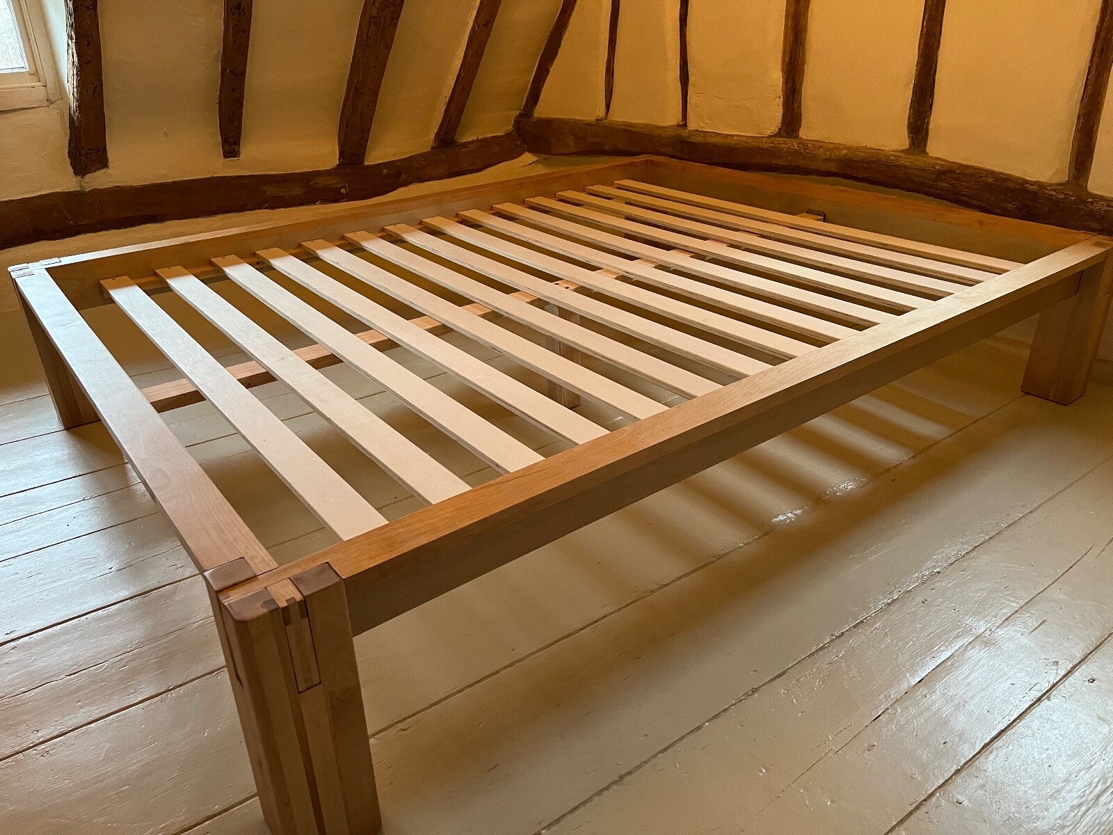Kingsize Japanesestyle Oak Bed Frame from Futon Company eBay