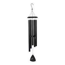 130cm Natures Melody Tuned Black Metal Wind Chime Hanging Harmony Decor Garden