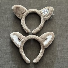 Great Wolf Lodge Gray Grey Ears Souvenir Headband Halloween Costume Lot of 2