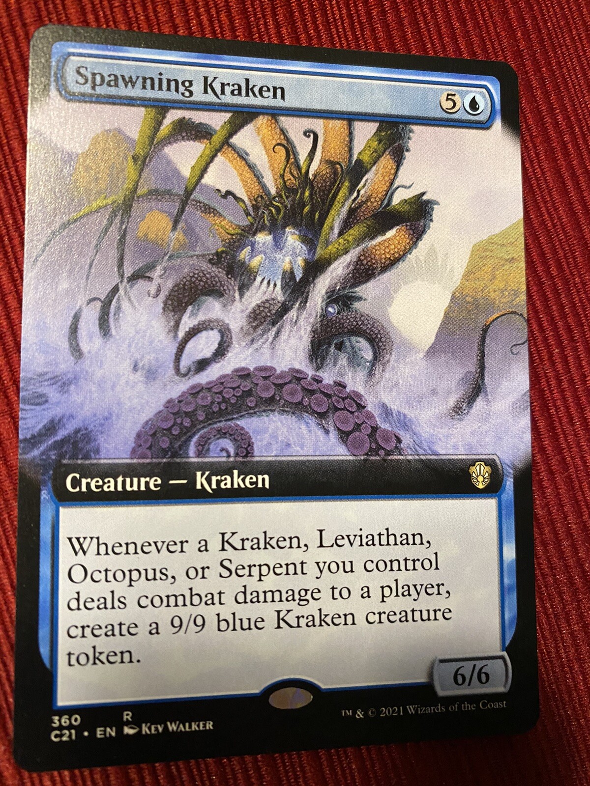 1x SPAWNING KRAKEN Extended Art C21 MTG NM/MT Ext Art EDH Commander STX |  eBay