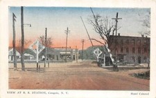 Railroad Station CONGERS, NY Clarkstown Depot c1910s Nomis Vintage Postcard